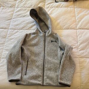 L.L. Bean Kids Heather Gray Fleece Hoodie